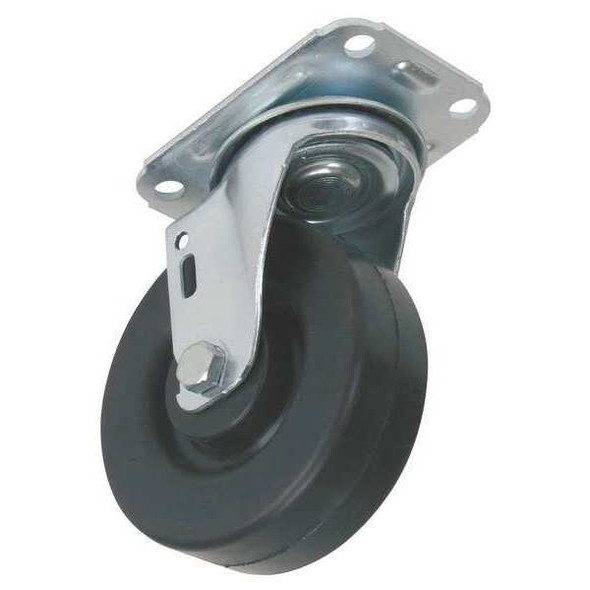 Manufacturer Varies Swivel Plate Caster,Rubber,3 in,198 lb,D 5X728