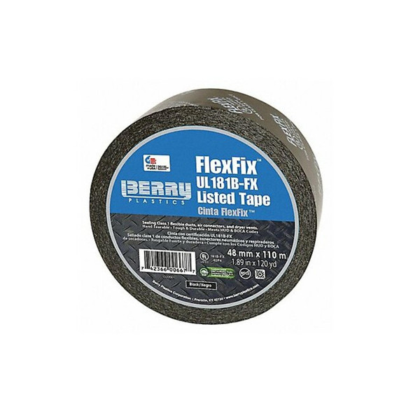 Nashua Duct Tape, Black, 120 yd L, 1-7/8 in W 555