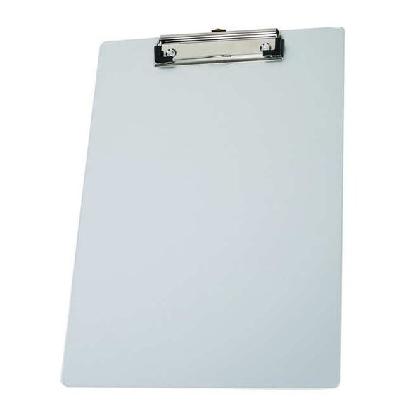Manufacturer Varies 8-1/2" x 11" Plastic Clipboard, Silver 2LJX3