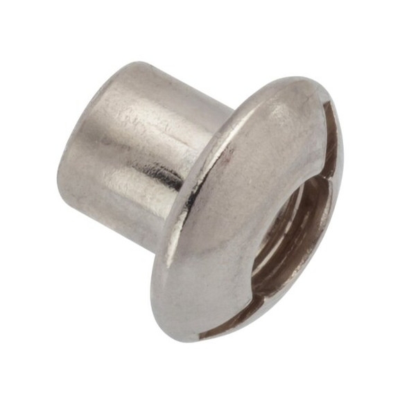 Barrel Bolt, #10-24, 1/4 in Brl Lg, 1/4 in Brl Dia, Stainless Steel Plain, 5 PK