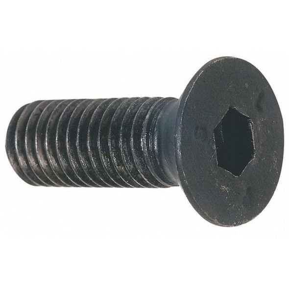 M8-1.25 Socket Head Cap Screw, Flat, Black Oxide Steel, 18 mm Length, 50 PK  FHS100818-050P1