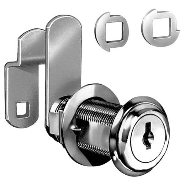 Compx National Cam Lock,For Thickness 1 7/16 in,Nickel C8060-KD-14A Compx National Cam Lock,For Thickness 1 7/16 in,Nickel C8060-KD-14A