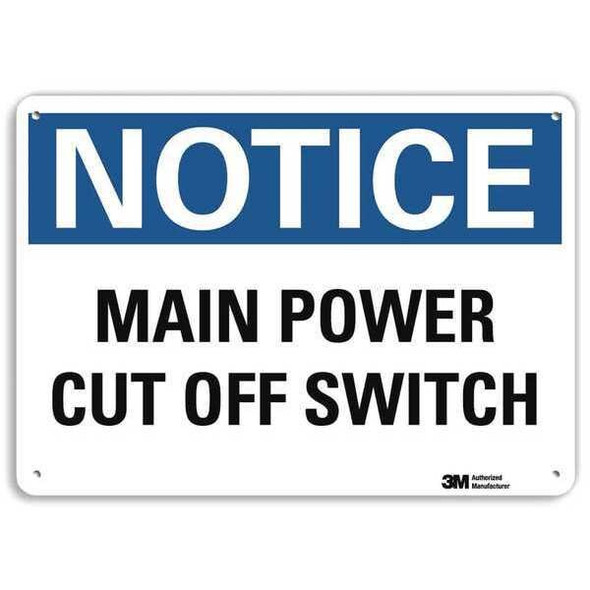 Lyle Notice Sign, RecycldReflecAlum, 10inWx7inH, U5-1316-RA_10X7 U5-1316-RA_10X7