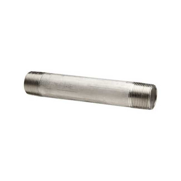 3/4" MNPT x 2-1/2" TOE Stainless Steel Pipe Nipple Sch 40