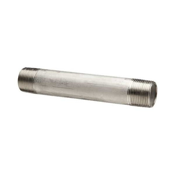 3/4" MNPT x 2-1/2" TOE Stainless Steel Pipe Nipple Sch 40