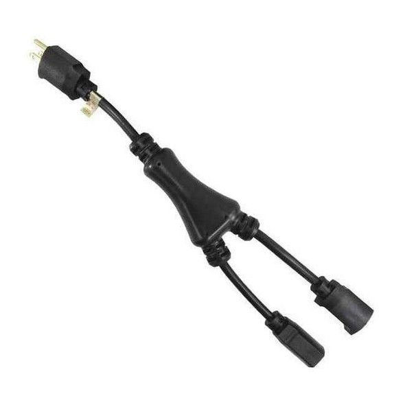 Manufacturer Varies Splitter Power Cord, 5-15P, SJT, 1.2 ft., 15A 5XFT6ID