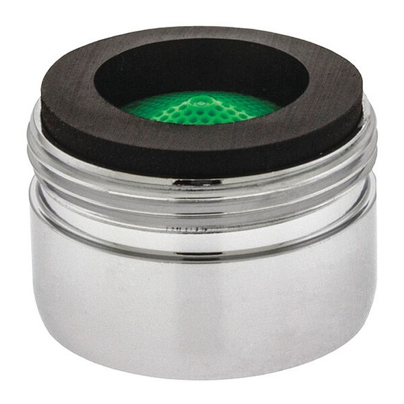 Neoperl 1.5 gpm Outlet, 13/16 in - 27 Thread Size, Chrome, Brass 5501505