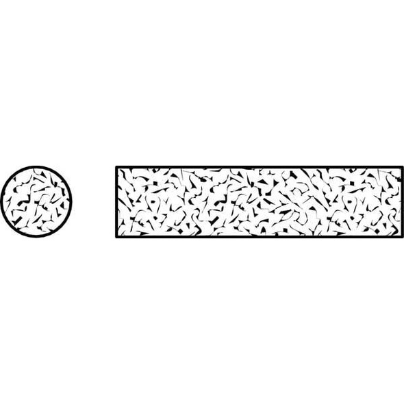 Norton Abrasives Sharpening File, Rd, A/O, Orange/Brn, Med 61463686505