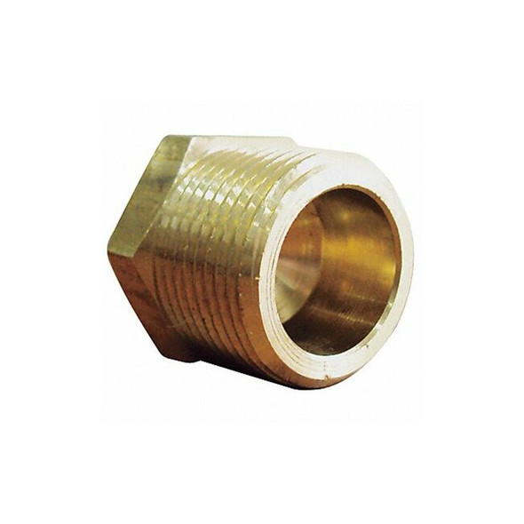 Manufacturer Varies Hex Head Plug Brass Hex Head Plug, 5 PK 6AZA9