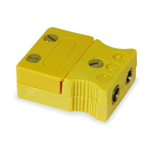 Tempco Thermocouple Jack, Yellow, Type K, Jack TCAR-1009