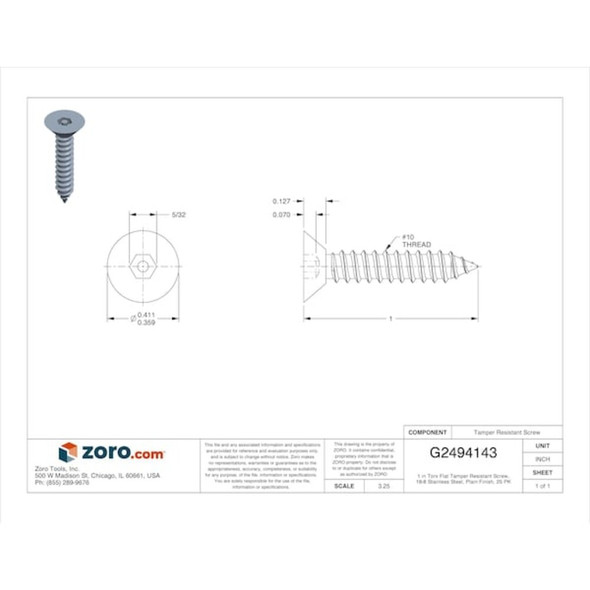 Tamper-Pruf Screws 51470