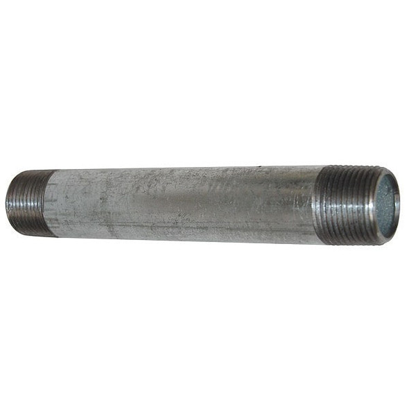 1" MNPT x 5-1/2" TBE Galvanized Steel Pipe Nipple Sch 40
