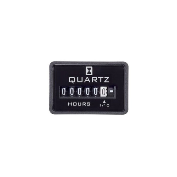 Trumeter Hour Meter,DC,2 Holes,Flush,Polymer 732-0002
