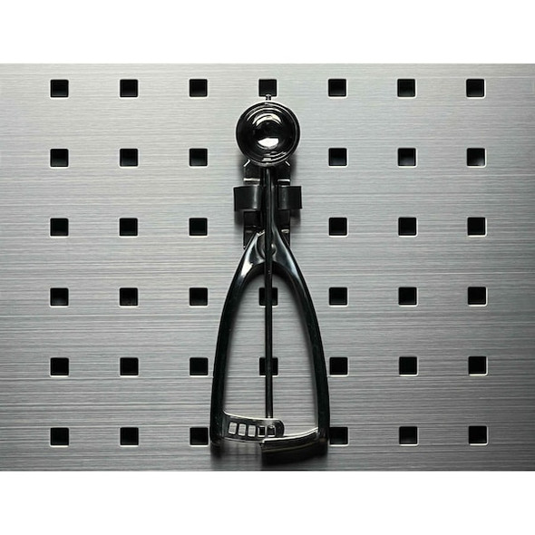 1/4 In. to 1/2 In. Hold Range Stainless Steel Standard Spring Clip for Stainless Steel LocBoard, PK3