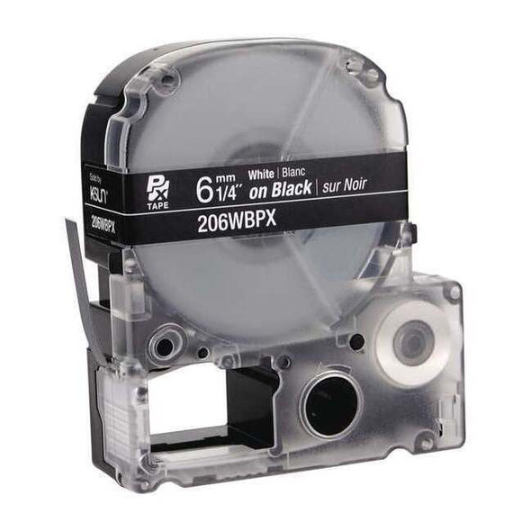 Epson Label Cartridge, White on Black, Labels/Roll: Continuous 45WA11