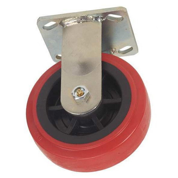 Manufacturer Varies Rigid Plate Caster,Poly,8 in.,900 lb.,B 1ULK8