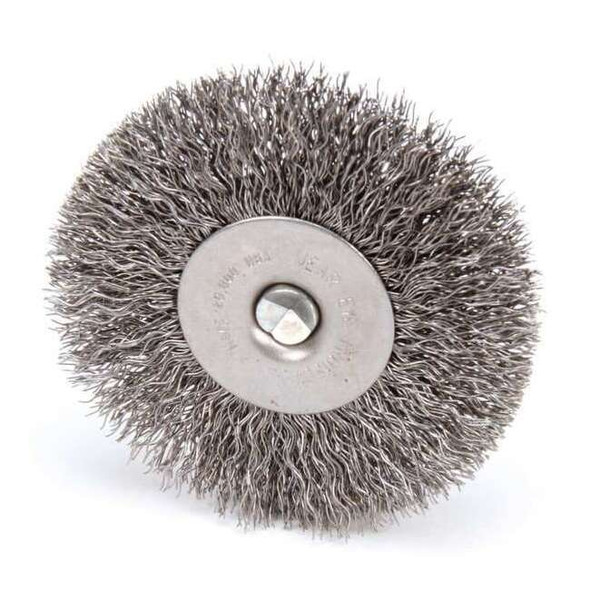 Weiler RaDial Crimped Wire Wheel Wire Brush, Stem 93040