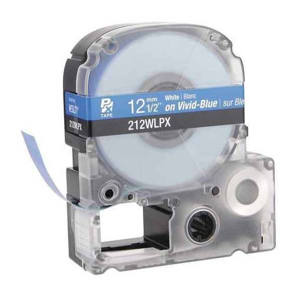 Epson Label Cartridge, White on Blue, Labels/Roll: Continuous 212WLPX