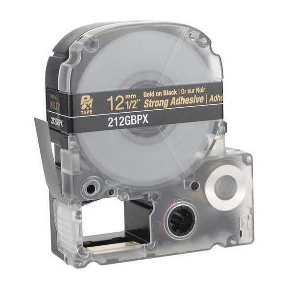 Epson Label Cartridge, Gold on Black, Labels/Roll: Continuous 212GBPX