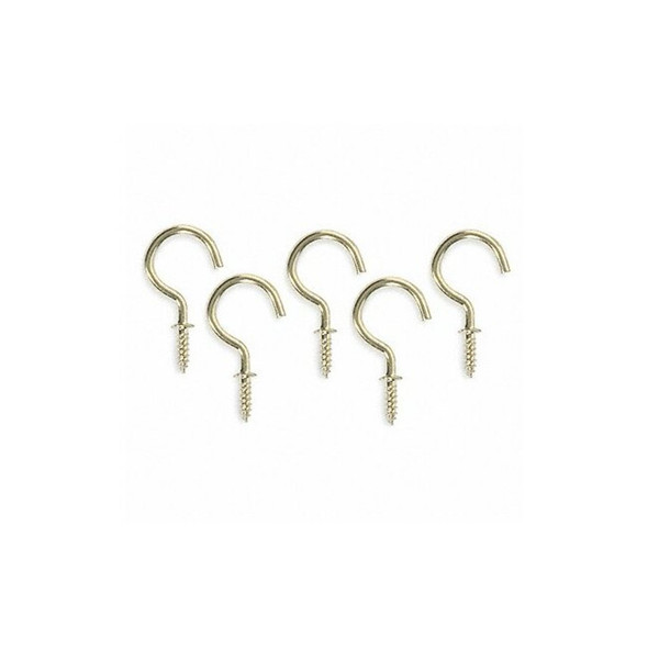 Manufacturer Varies Cup,Type Hook,Brass,Length 1 In,PK20 1WBJ6