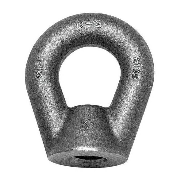 Oval Eye Nut, 1"-8 Thread Size, 1 in Thread Lg, Steel, Black Oxide