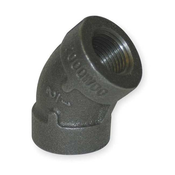 45 Degree Elbow 45 Degree Elbow, 1" Pipe, FNPT, Malleable Iron, Class 150