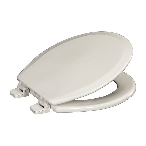 Centoco Toilet Seat With Cover, Top-Mounted Hinge, Round, White 700-001