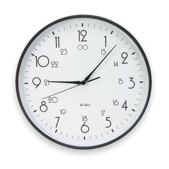Manufacturer Varies Analog Clock,Plastic,12" Diameter 2CHZ8