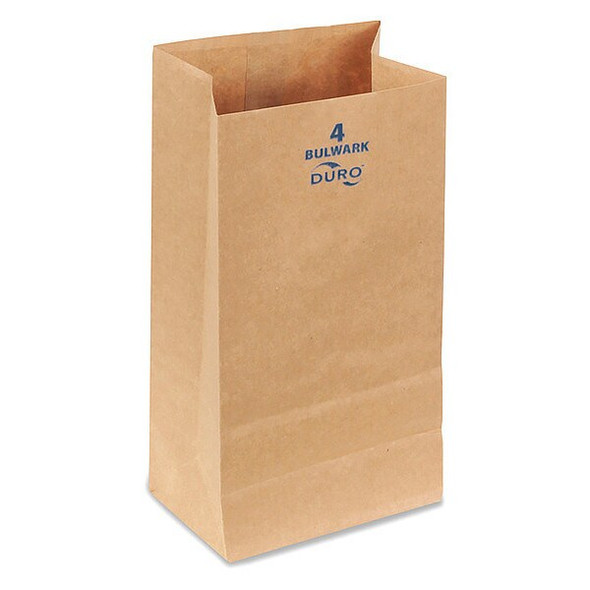 Duro Bag Grocery Bag,Brn,9-3/4" L,5" W,PK400 71004