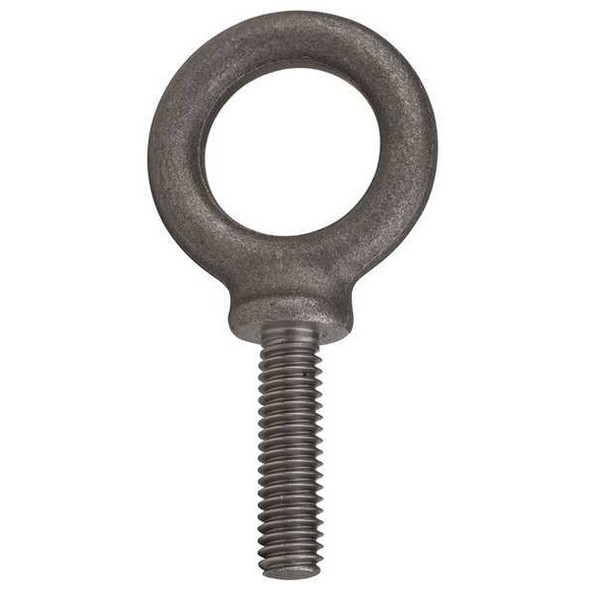 Eye Bolt With Shoulder, 5/16"-18, 1-1/8 in Shank, 7/8 in ID, Steel, Plain