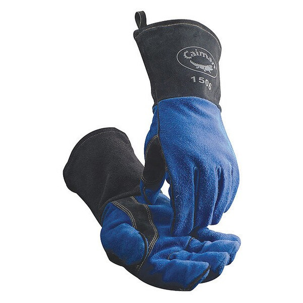 1506 Welding Gloves, Gauntlet Cuff, Reinforced Thumb, Premium Cowhide, L, 1 PR