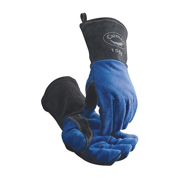 1506 Welding Gloves, Gauntlet Cuff, Reinforced Thumb, Premium Cowhide, L, 1 PR