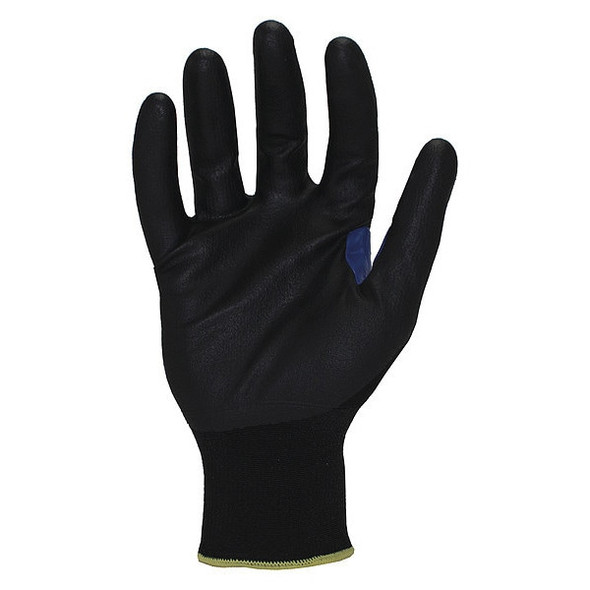Coated Gloves, Foam Nitrile, Foam, Palm, 3 Abrasion Level, Black, M (8) 1 PR