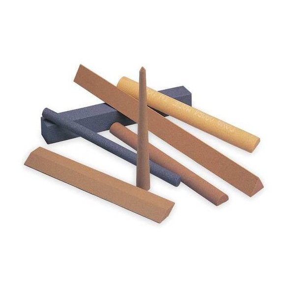 Norton Abrasives Sharpening File,Tri,A/O,Orange/Brn,Fine 61463686230