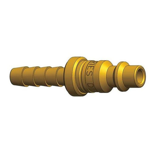 Dixon Barb to Industrial Plug,Barb,1/4,Steel D2S2