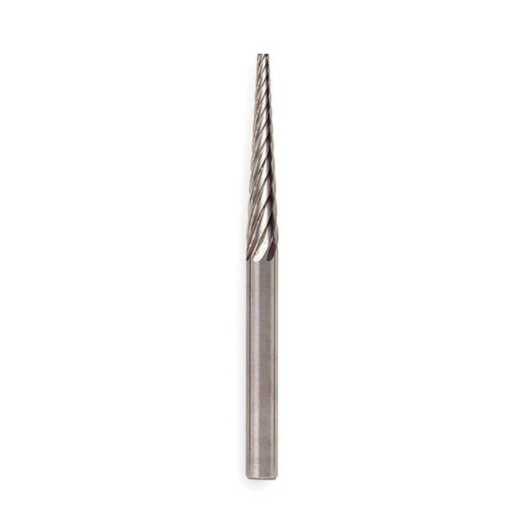 Widia Carbide Bur,Pointed Cone,1/4",Single Cut M40491