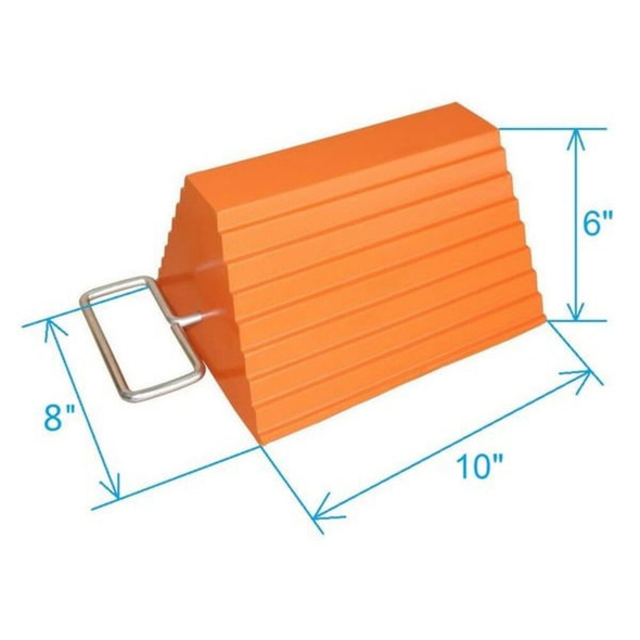 Manufacturer Varies Wheel Chock,10 In W x 6  In H 1GUK3