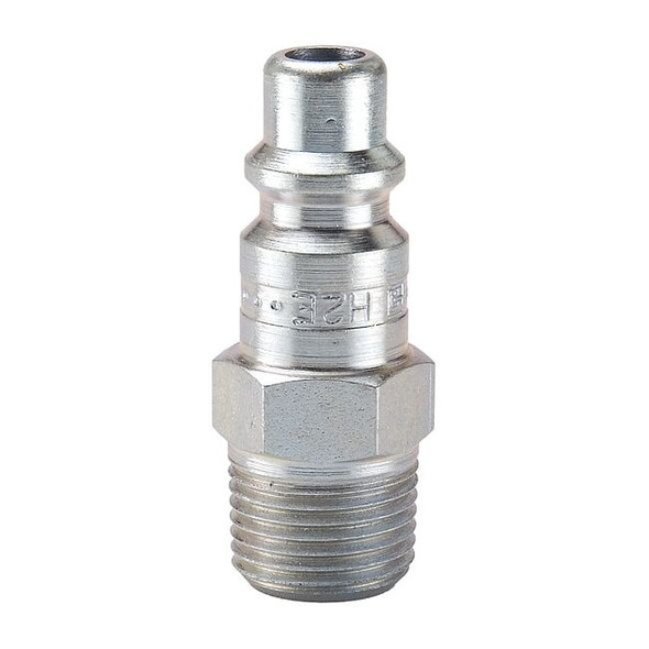 Quick Connect Plug, Industrial, 1/4 in Body, 3/8 in Male NPTF, Stainless Steel