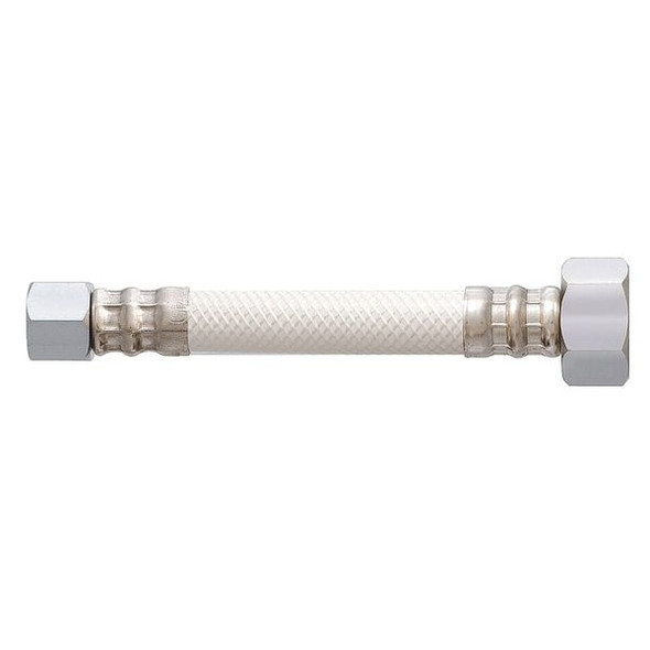 Manufacturer Varies Braided Connector,3/8 COMPx1/2 FIPx12 L 4YKA2