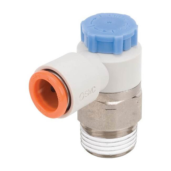 Smc Speed Control Valve,1/4 In,NPT x Tube AS3211F-N02-07S