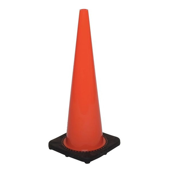 Manufacturer Varies Traffic Cone, PVC, Non-Reflective, 28 in Height, 7 lb, Orange 6FHC0