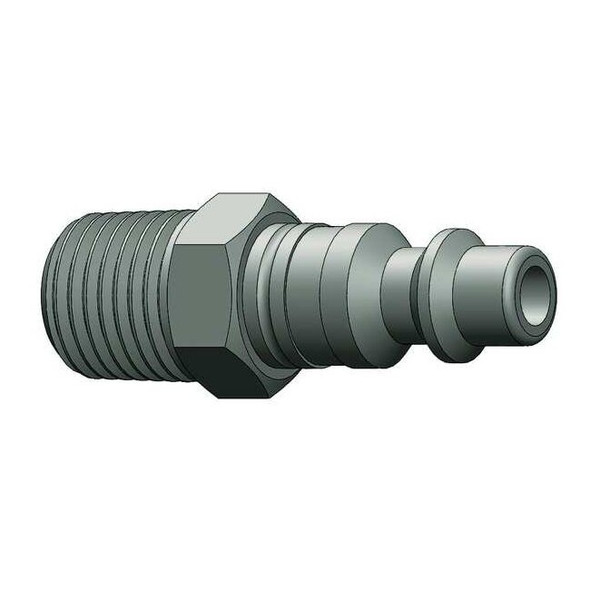 Dixon Quick Connect Plug, Industrial, Male NPT, 1/4 in, Brass D2M2-B