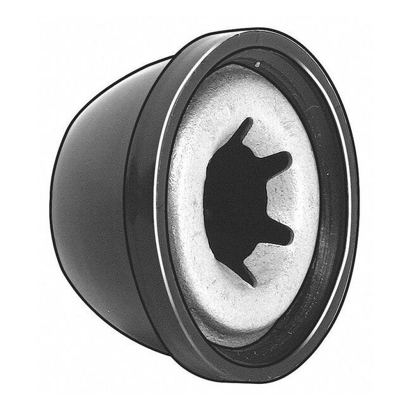 Cap Nut, 1/2 in, Steel, Zinc Plated, 0.645 in H, 10 PK