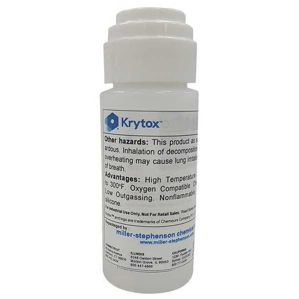 Krytox Lubricant, 0.5 oz., Dabber Bottle, PFPE, Colorless LADGPL106