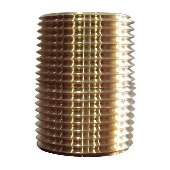 Manufacturer Varies 1/8" MNPT x 3/4" TBE Red Brass Pipe Nipple PK10 6AZD5