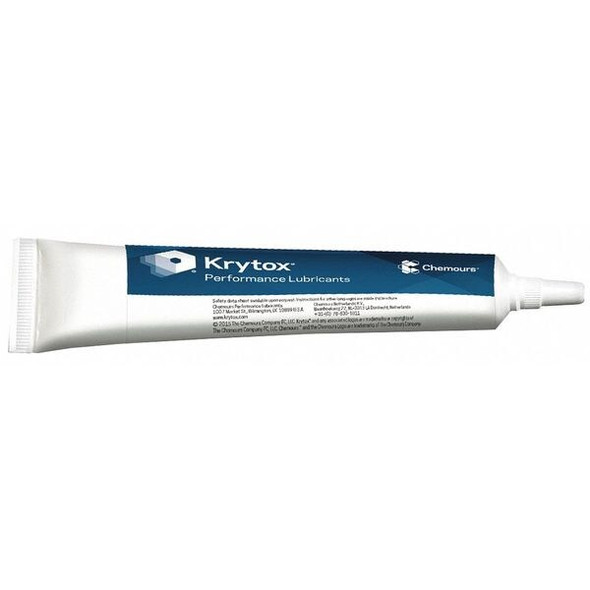 Krytox 0.5 oz., Tube, Synthetic, White GPL-206