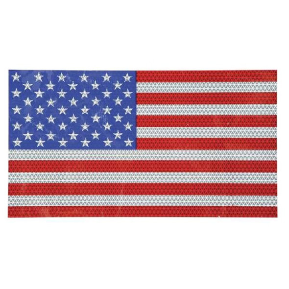 Oralite American Flag Decal,Reflect,14x7.75 18377