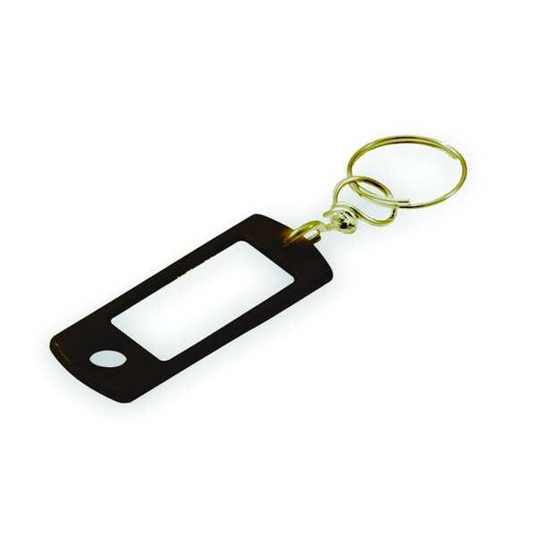 Lucky Line Key Tag,Rectangle,Black,PK50 16820