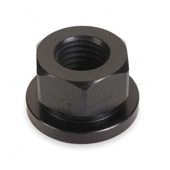 Flange Nut, M12-1.75, Steel, Not Graded, Black Oxide, 19 mm Hex Wd, 17 mm Hex Ht