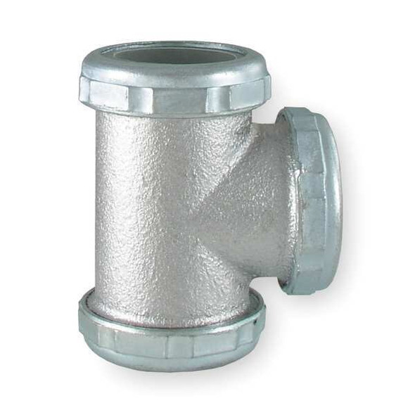 1-1/2" or 1-1/4 Dia, Brass, Chrome/Brass, Lavatory/Kitchen, Tee